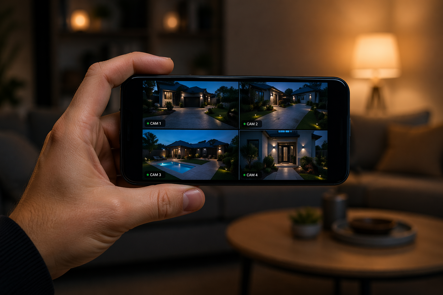 Consultation des caméras de surveillance depuis smartphone